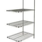 Thumbnail image #1 for Metro Super Erecta AN536BR Add-On Wire Shelving Unit, 36W x 24D x 63H, 4 Shelves, Brite Finish