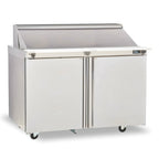 Thumbnail image #1 for Delfield Mega Top 4448NP-18M 48-Inch Two-Door Mega Top Sandwich/Salad Prep Table Refrigerator, 18-Pan, Front-Breathing, Stainless Steel