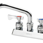 Thumbnail image #1 for Krowne Royal Series 15-306L 4-Inch Center Deck-Mount Manual Faucet with 6-Inch Swing Spout, Ceramic Valves and Polished Chrome Finish Case of 12