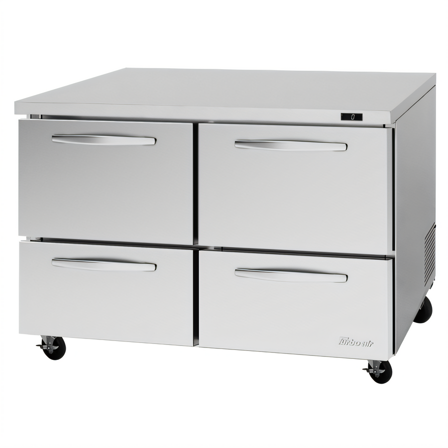 Product image #1 for Turbo Air PRO Series Two-Section Undercounter Drawer Freezer, 48-1/4 Inch, 4 Drawers, 12.2 Cu. Ft.