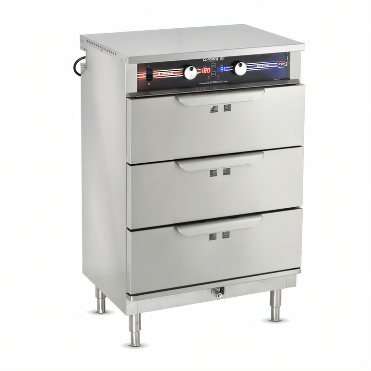 Product image #1 for Clymate IQ 3-Drawer Side-Load Heated Holding & Humidified Drawer Cabinet, Freestanding, 26-1/2 Inch Wide
