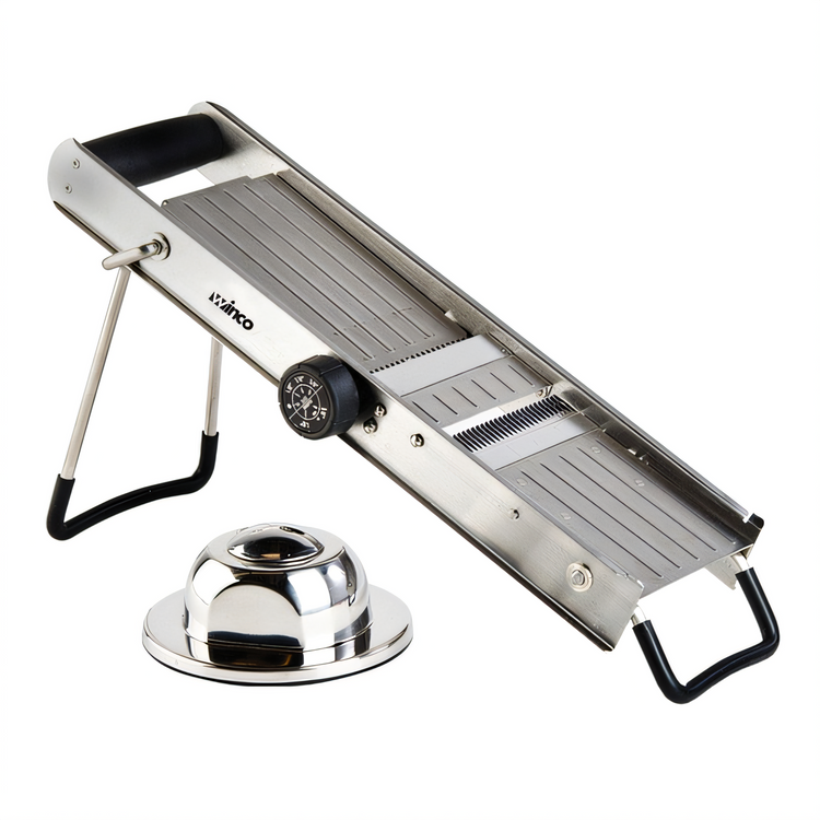 Product image #1 for Winco MDL-18 Stainless Steel Mandoline Slicer Set, 18-1/3 x 4-15/16 Inches