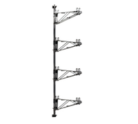 Eagle Group Valu-Gard Adjustable Post Wire Wall Mount Mid Unit Kit for 18-Inch Shelves