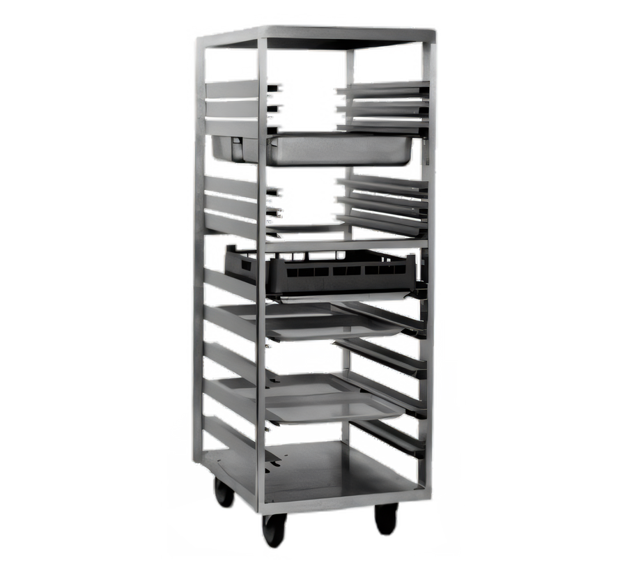 Product image #1 for Panco Universal Mobile Aluminum Pan Rack with 13 Universal Angle Slides, Front Loading