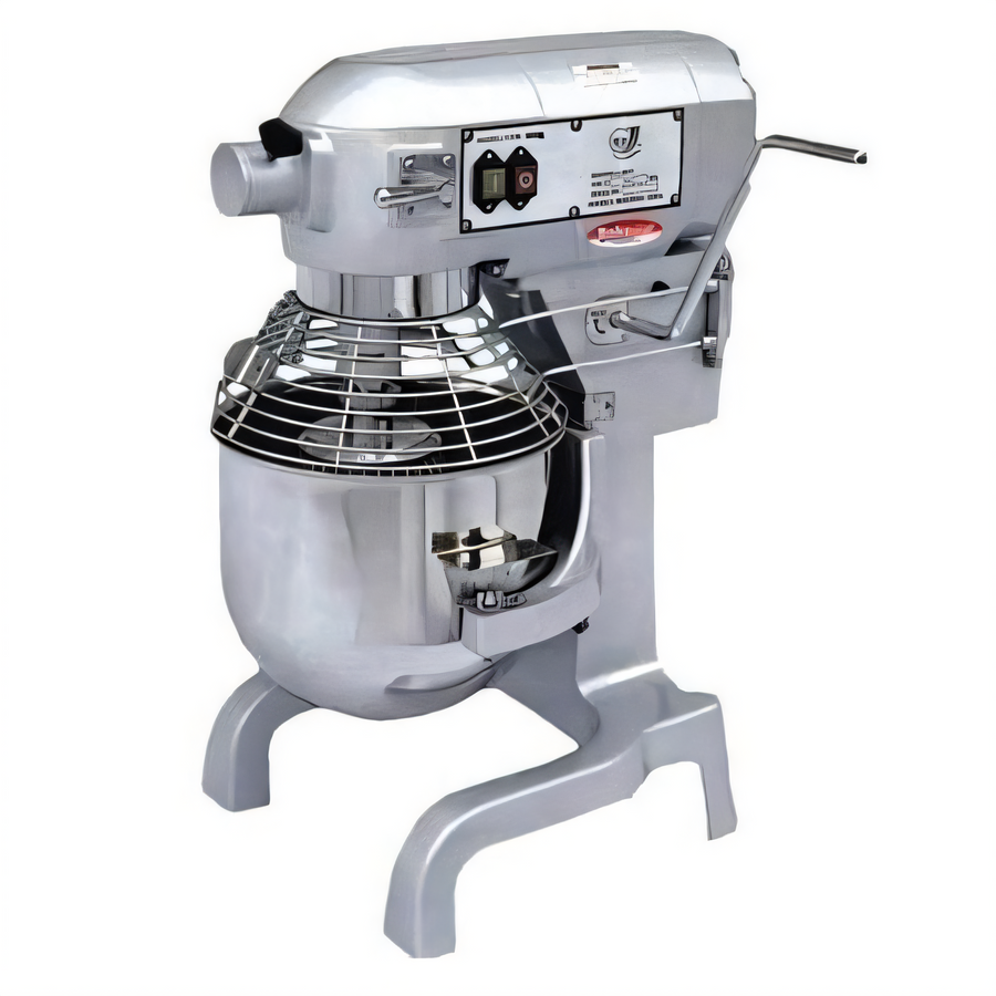 Product image #1 for BakeMax 20 Qt Countertop Gear-Driven Planetary Mixer with Safety Guard, 3-Speed, #12 Hub, 1 HP