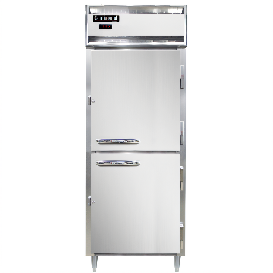 Product image #1 for Continental Refrigerator DL1WE-SA-HD Designer Line One-Section Extra-Wide Heated Holding Cabinet with Half Doors