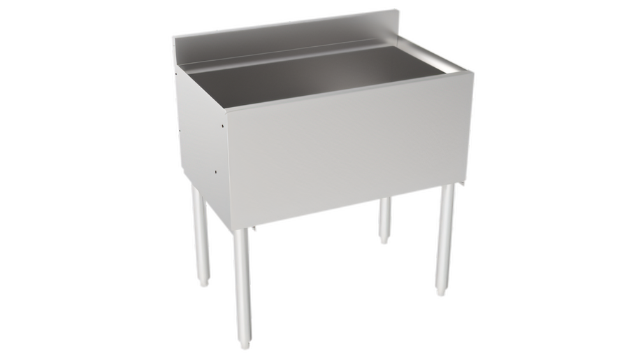 Product image #1 for Krowne Silver Series Insulated Bar Ice Bin with Full Sliding Cover, 30" Wide x 12" Deep