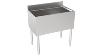 Krowne Silver Series Insulated Bar Ice Bin with Full Sliding Cover, 30