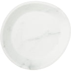 Thumbnail image #1 for CFS Brands Ridge 5310137 10-Inch Oblong Coupe Melamine Plate, 15 oz., White Marble, Matte Finish Case of 12