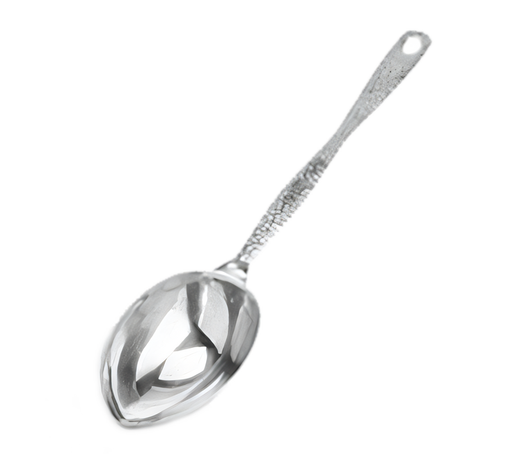 Product image #1 for American Metalcraft Hammered Stainless Steel 1/3-Cup Buffet Portion Control Serving Spoon, 12-3/4-Inch Overall Length
