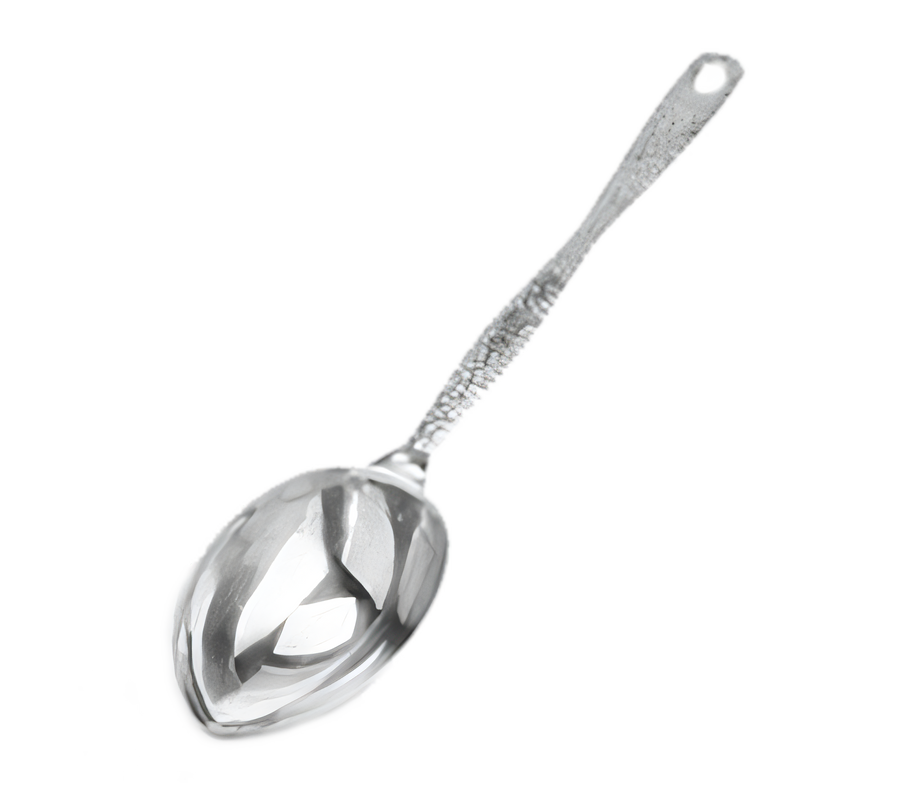 Product image #1 for American Metalcraft Hammered Stainless Steel 1/3-Cup Buffet Portion Control Serving Spoon, 12-3/4-Inch Overall Length