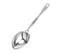 American Metalcraft Hammered Stainless Steel 1/3-Cup Buffet Portion Control Serving Spoon, 12-3/4-Inch Overall Length