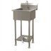 Thumbnail image #1 for Advance Tabco Floor-Mounted One-Station Service Sink with Toe-Push Operated Faucet, 27 Inch