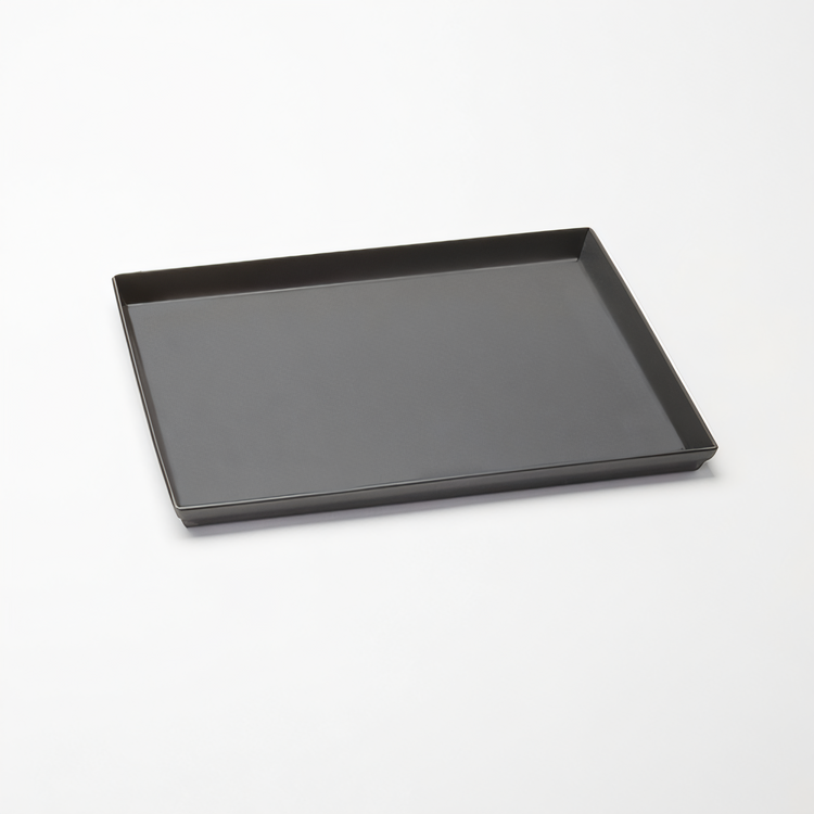 Product image #1 for Sicilian-Style Rectangular Hard Coat Anodized Aluminum Pizza Pan, 14 x 10 x 1 Inch