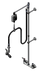 Thumbnail image #1 for T&S Brass B-0129 Wall-Mount Pre-Rinse Unit with 8-Inch Adjustable Centers and 0.65 GPM Spray Valve