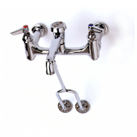 T&S Brass B-0655-BSTP-CR Wall-Mount Service Sink Faucet, 8-Inch Centers, Polished Chrome