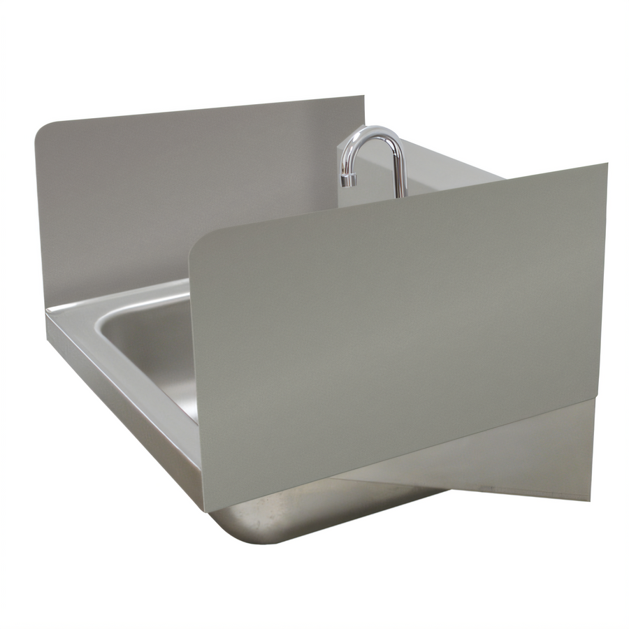 Product image #1 for Advance Tabco Double-Sided Welded Side Splash for 16 x 14 Hand Sink Bowl, 12 Inch High