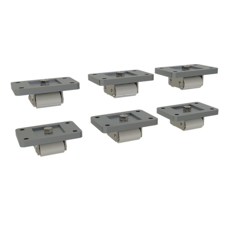 Product image #1 for Glastender Rigid Non-Locking 1-1/2 Inch Caster Set of 6
