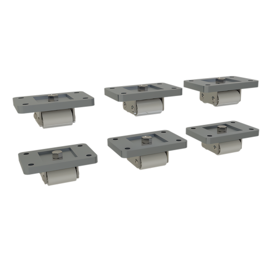 Product image #1 for Glastender Rigid Non-Locking 1-1/2 Inch Caster Set of 6