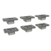 Thumbnail image #1 for Glastender Rigid Non-Locking 1-1/2 Inch Caster Set of 6