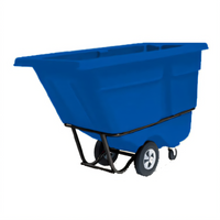 Rubbermaid Commercial Recycling Tilt Truck, Standard Duty, 850 lb. Capacity, 1/2 Cu. Yd., Blue