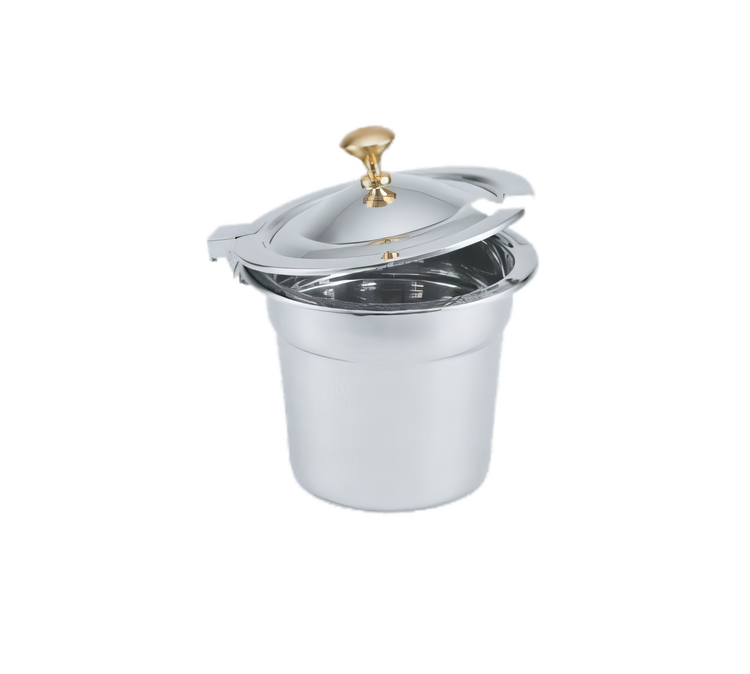Product image #1 for Miramar 10 Quart Decorative Round Soup Inset, 12 Inch Diameter, 18-8 Stainless Steel