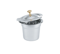 Miramar 10 Quart Decorative Round Soup Inset, 12 Inch Diameter, 18-8 Stainless Steel