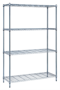 Quantum 4-Shelf Wire Shelving Unit, 48