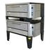 Thumbnail image #1 for Peerless Double-Stack Electric Deck Pizza Oven with 42 Inch x 32 Inch Hearth Stone Decks