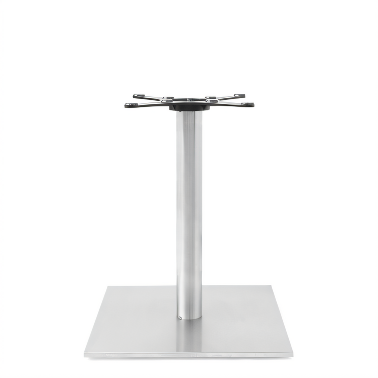 Product image #1 for John Boos Dining Height Stainless Steel Table Base with 21-1/4 Inch Square Base and Adjustable Leveling Feet - STB-2230-X