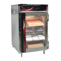 Cres Cor Half-Size Pass-Thru Countertop Heated Holding Cabinet with Tempered Glass Doors