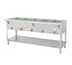 Thumbnail image #1 for Aerohot Electric 5-Well Sealed Hot Food Station with Open Base and Poly Carving Board