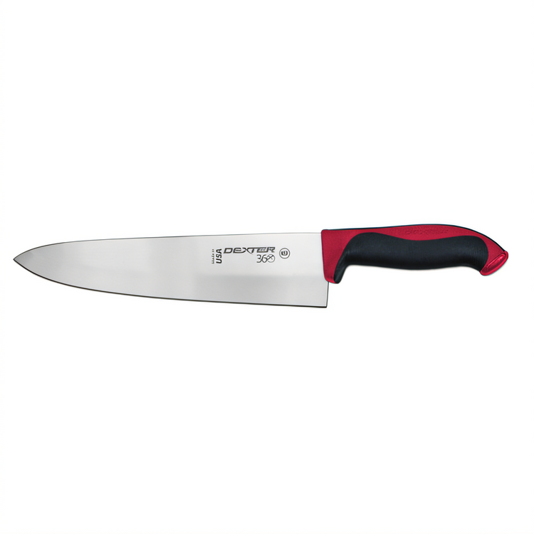 Product image #1 for Dexter Russell Dexter 360 10-Inch Stamped Straight Edge Cook's Knife with Red Handle