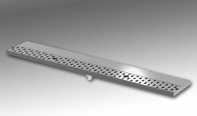Product image #1 for 12-Inch Stainless Steel Underbar Drink Rail Drainer