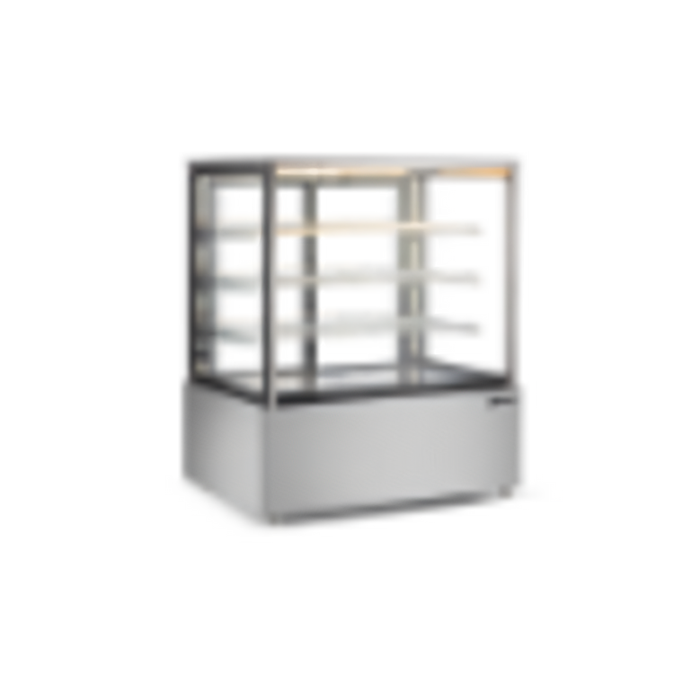 Product image #1 for Omcan DW-CN-0371 Heated Full-Service Hot Food Display Case, Floor Model, Square Front Glass, 21 Cu. Ft.