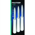 Thumbnail image #1 for Dexter-Russell Sani-Safe 3-1/4 Inch Scalloped Paring Knife with White Polypropylene Handle, 3-Pack