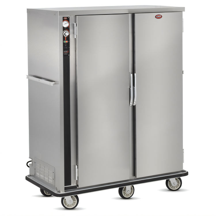 Product image #1 for FWE P-Series Electric Double-Door Banquet Cart Holding Cabinet for 120-144 Covered Plates