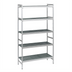 Thumbnail image #1 for Fermostock 5-Tier Starter Shelving Unit with Removable Polymer Inserts, 35