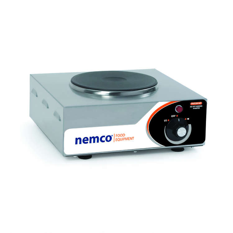 Product image #1 for Nemco 6310-1 Countertop Single Burner Electric Hotplate, 12 Inch Wide, Brushed Stainless Steel