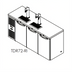 Thumbnail image #1 for True Premier Bar 72-Inch Three-Section Refrigerated Draft Bar Cooler, Flat Top, Left-Side Refrigeration