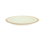 Thumbnail image #1 for Crestware Spice SC51 9-5/8 x 8 Inch Oval Narrow-Rim Ceramic Platter, Brown Speckled Case of 2