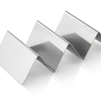 Thumbnail image #1 for Omcan USA 47349 3 to 4 Slot Stainless Steel Taco Holder, 11 x 4 x 1.9 in