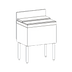 Thumbnail image #1 for Top Shelf TS18IC 18-Inch Modular Underbar Ice Bin/Cocktail Unit, Non-Cold Plate