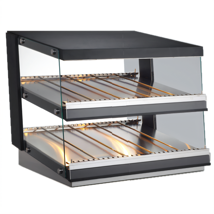 Product image #1 for Admiral Craft HFD-85 Countertop Hot Food Display Case, 85 Liter, 2-Shelf, Stainless Steel