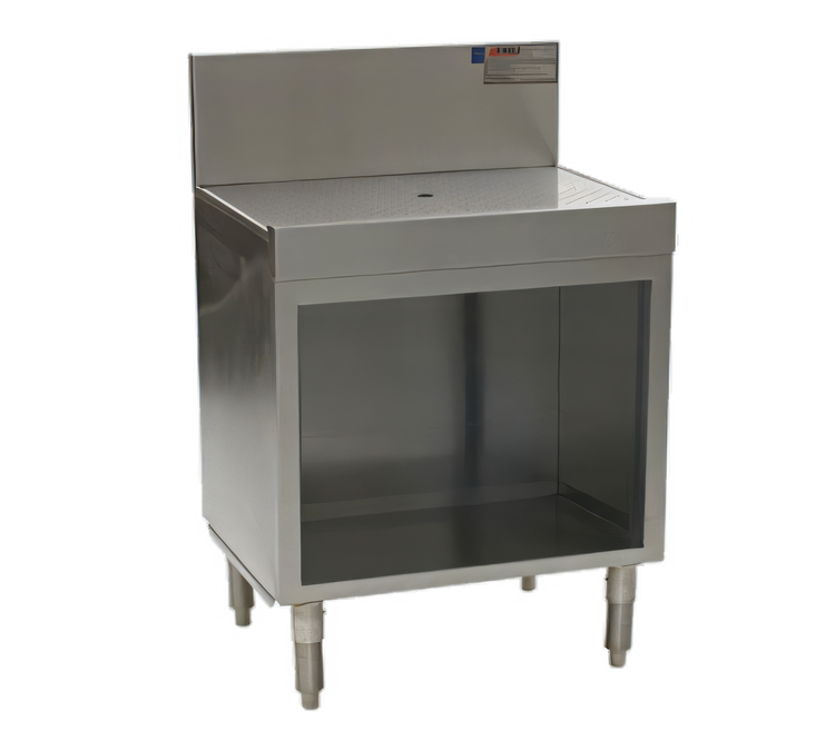Product image #1 for Spec-Bar Open Base Workboard Cabinet, 48-Inch Wide x 19-Inch Deep, Stainless Steel, Freestanding