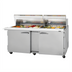 Thumbnail image #1 for Turbo Air PRO Series 72-5/8-Inch Mega Top Sandwich/Salad Prep Table with Clear Lid, 2-Section, 30-Pan, Rear-Mounted Self-Contained Refrigeration
