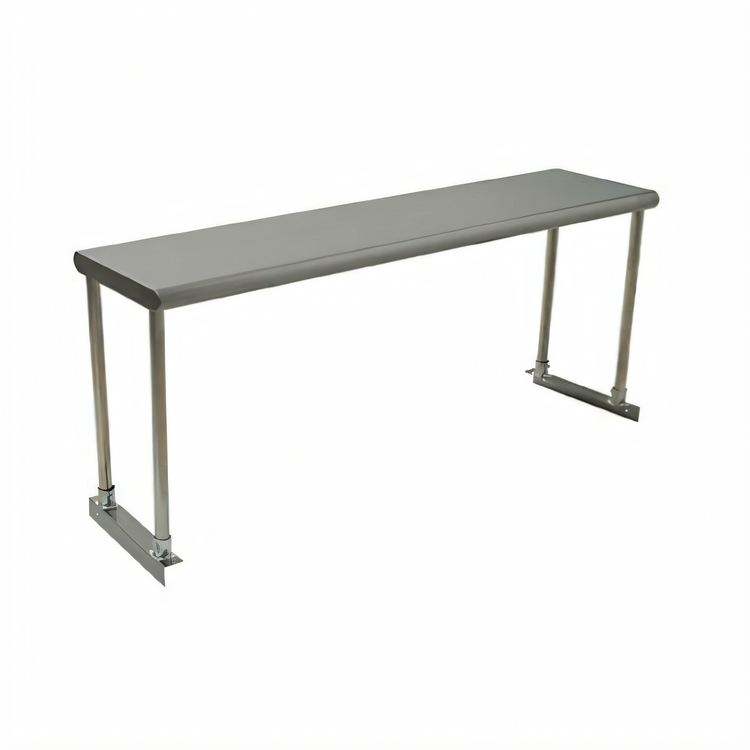 Product image #1 for Eagle Group BlendPort® 72 Inch x 18 Inch Table-Mount Single Deck Stainless Steel Work Table Overshelf