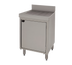 Thumbnail image #1 for Advance Tabco Underbar Basics Stainless Steel Drainboard Cabinet Base with Mid-Shelf and 2 Doors, 4-Inch Backsplash, 30 Inch Wide x 21 Inch Deep x 33 Inch High
