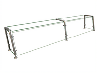 Hatco Flav-R-Shield EP22 Full-Service Pass-Over Sneeze Guard, 2-Bay, 84-Inch Wide x 11.5-Inch Deep x 18-Inch High