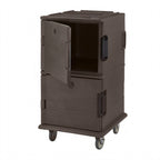 Thumbnail image #1 for Cambro Ultra Camcart® UPC1600194 Double-Compartment Front-Loading Insulated Food Pan Cart, 16 Full-Size 4-Inch Pans, Polyethylene